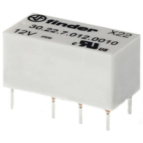 Finder 30.22.9.012.0000 Relè per PCB 12 V/DC 2 A 2 scambi 1 pz.