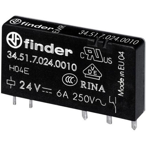 Finder 34.51.7.012.4010 Printrelais 12 V/DC 6 A 1 Wechsler 1 St.