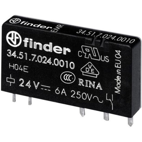 Finder 34.51.7.024.5310 Printrelais 24 V/DC 6 A 1 Schließer 1 St.