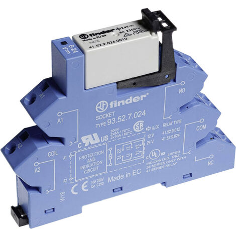 Finder 38.62.0.024.0060 Koppelrelais 24 V/DC, 24 V/AC 8 A 2 Wechsler  1 St.