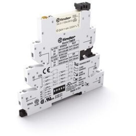 FINDER 398100240060 INTERFACE MODULAIRE À RELAIS ÉLECTROMÉCANIQUE MASTERTIMER OPT° PORTE FUSIBLE 8 FONCTION BORNES À CAGE EN LOT