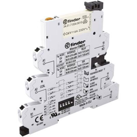 FINDER 39.91.0.012.0060 INTERFACE RELAIS 12 V/DC, 12 V/AC 6 A 1 INVERSEUR (RT) 1 PC(S)