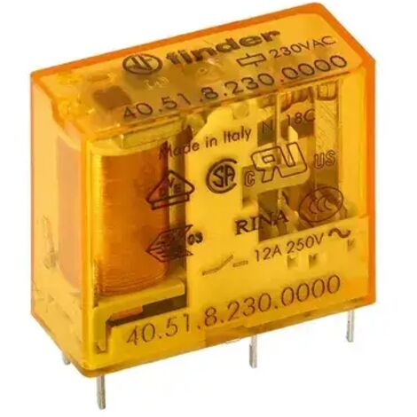 FINDER 405182300000 - Mini relè Serie 95, 2 scambi 12 A