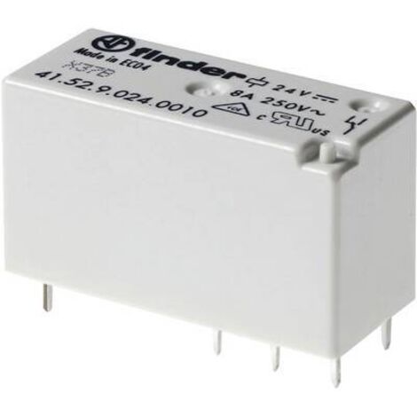 Finder 41.52.8.024.0000 Relais pour circuits imprimés 24 V/AC 8 A 2 inverseurs (RT) 1 pc(s) Y528703