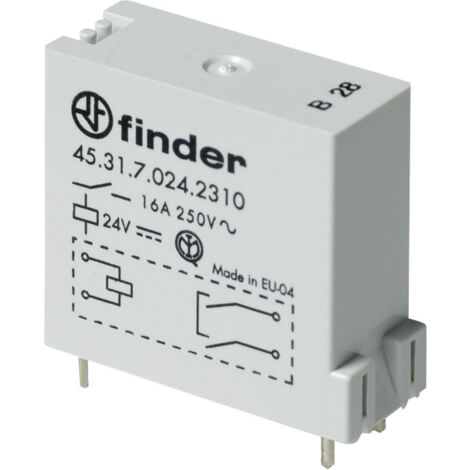 Finder 45.31.7.024.0310 Printrelais 24 V/DC 16 A 1 Schließer 1 St.