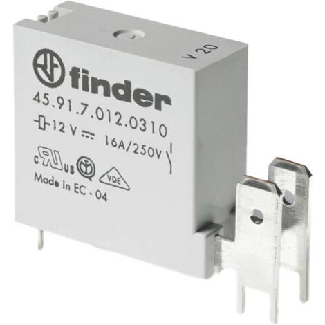 Finder 45.91.7.012.0311 Relè per PCB 12 V/DC 16 A 1 NA 1 pz.