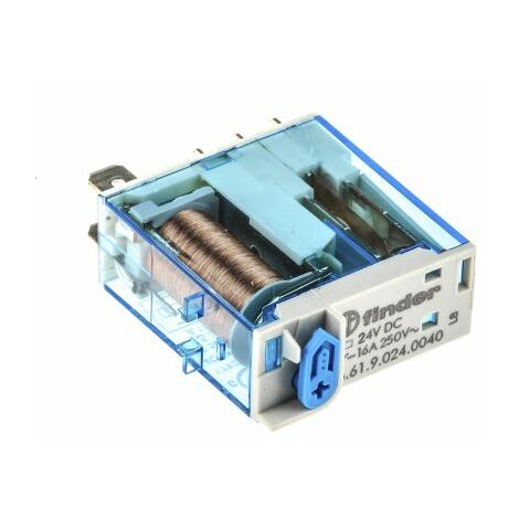 Finder 46 Series Relais de puissance 1 RT, bobine 24V c.c. Enfichable 500mW ( Prix pour 1 )