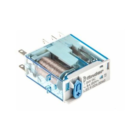 Finder 46 Series Relais de puissance 2 RT, bobine 24V c.c. Enfichable 500mW ( Prix pour 1 )