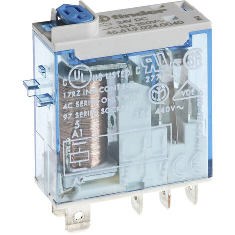 Finder 46.61.9.024.0040 Steckrelais 24 V/DC 16 A 1 Wechsler 1 St.