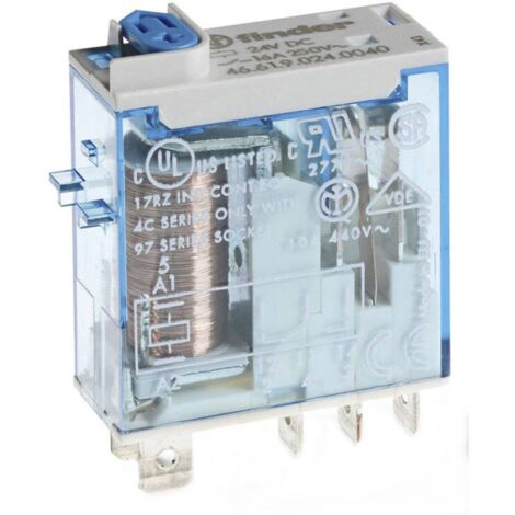 Finder 46.61.9.024.4040 Relè ad innesto 24 V/DC 16 A 1 scambio 1 pz.