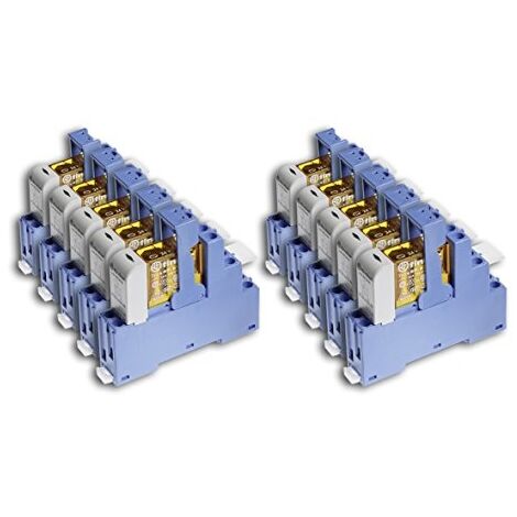 FINDER 485280240060SPA INTERFACE MODULAIRE 2RT 8 A 24 VAC EXTRACTEUR PLASTIQUE EN LOT DE 10 UNITÉS