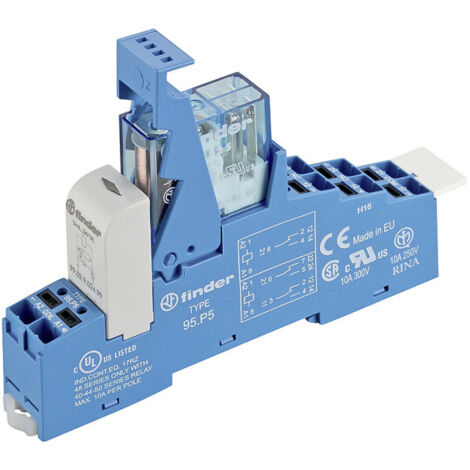 Finder 48.P6.7.024.1050SPA Koppelrelais 24 V/DC 16 A 1 Wechsler  1 St.