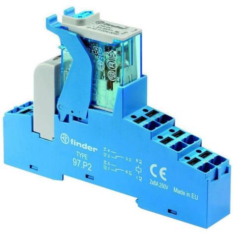 Finder 4C.P2.9.024.0050 Modulo porta logica con LED Tensione nom.: 24 V/DC Corrente di commut. max.: 8 A 2 scambi 1 pz.