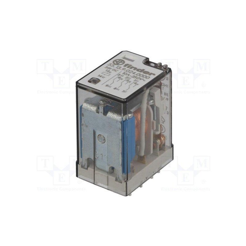 

RELE FINDER 24Vdc 3Ctos Conmutados 10A/250Vac 55139024.0000