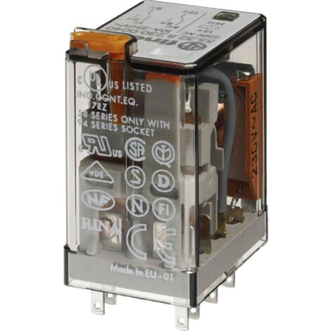 Finder 55.32.8.230.5040 Relè ad innesto 230 V/AC 10 A 2 scambi 1 pz.