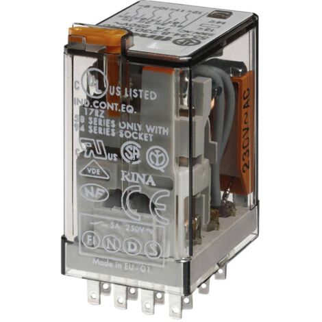 Finder 55.34.8.230.0054 Relais enfichable 230 V/AC 7 A 4 inverseurs (RT) 1 pc(s) Q088242