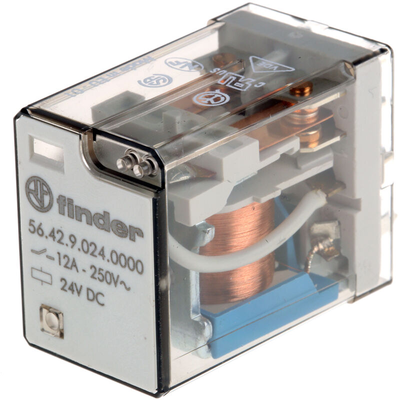 56 Series Relais de puissance 2 rt, bobine 24V c.c. Montage sur ci 1W ( Prix pour 1 ) - Finder