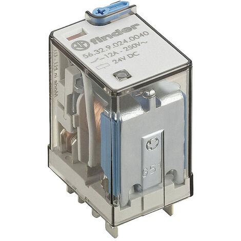 Finder 56.32.9.024.0094 Steckrelais 24 V/DC 12 A 2 Wechsler 1 St.