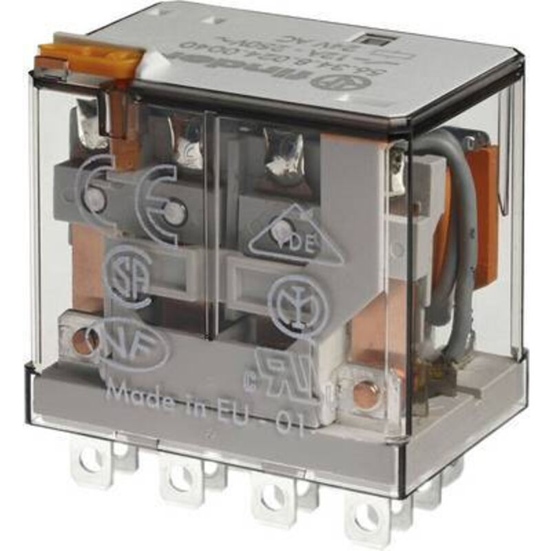 56.34.8.060.0040 Relais enfichable 60 v/ac 12 a 4 inverseurs (rt) 1 pc(s) Y521223 - Finder