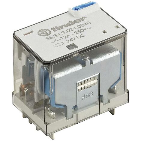Finder 56.34.9.024.0000 Relais enfichable 24 V/DC 12 A 4 inverseurs (RT) 1 pc(s) Y521243
