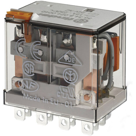 Finder 56.34.9.048.0040 Steckrelais 48 V/DC 12 A 4 Wechsler 1 St.