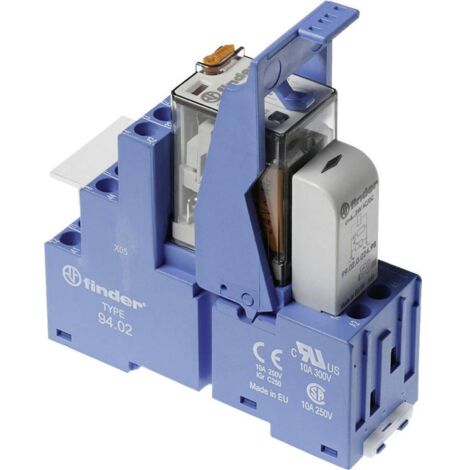 Finder 58.32.8.230.0060 Module relais Tension nominale: 230 V/AC Courant de commutation (max.): 10 A 2 inverseurs (RT) 1 pc(s) A944221