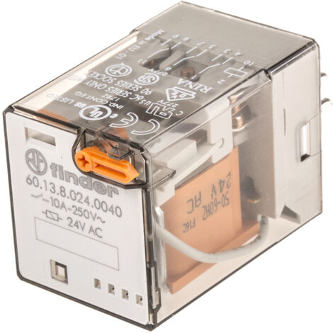 Finder 60 Series Relais de puissance 3 RT, bobine 24V c.a. Enfichable 1.3W ( Prix pour 1 )