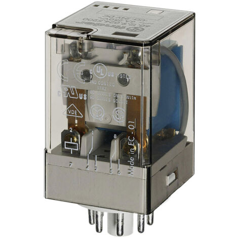 Finder 60.12.9.012.0040 Steckrelais 12 V/DC 10 A 2 Wechsler 1 St.