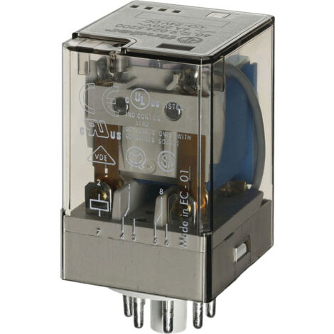 Finder 60.12.9.110.0040 Steckrelais 110 V/DC 10 A 2 Wechsler 1 St.