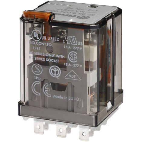 Finder 62.33.9.048.4040 Relais enfichable 48 V/DC 16 A 3 inverseurs (RT) 1 pc(s) V519193