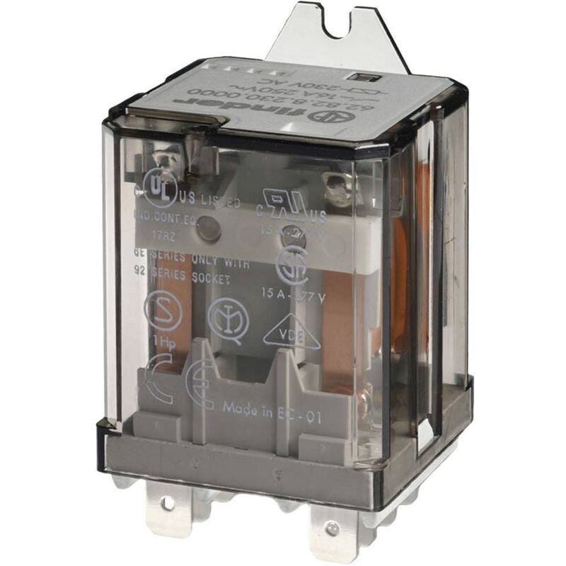 Finder - 62.82.8.230.4040 Relais enfichable 230 v/ac 16 a 2 inverseurs (rt) 1 pc(s)