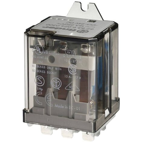 Finder 62.83.9.024.4000 Relè ad innesto 24 V/DC 16 A 3 scambi 1 pz.