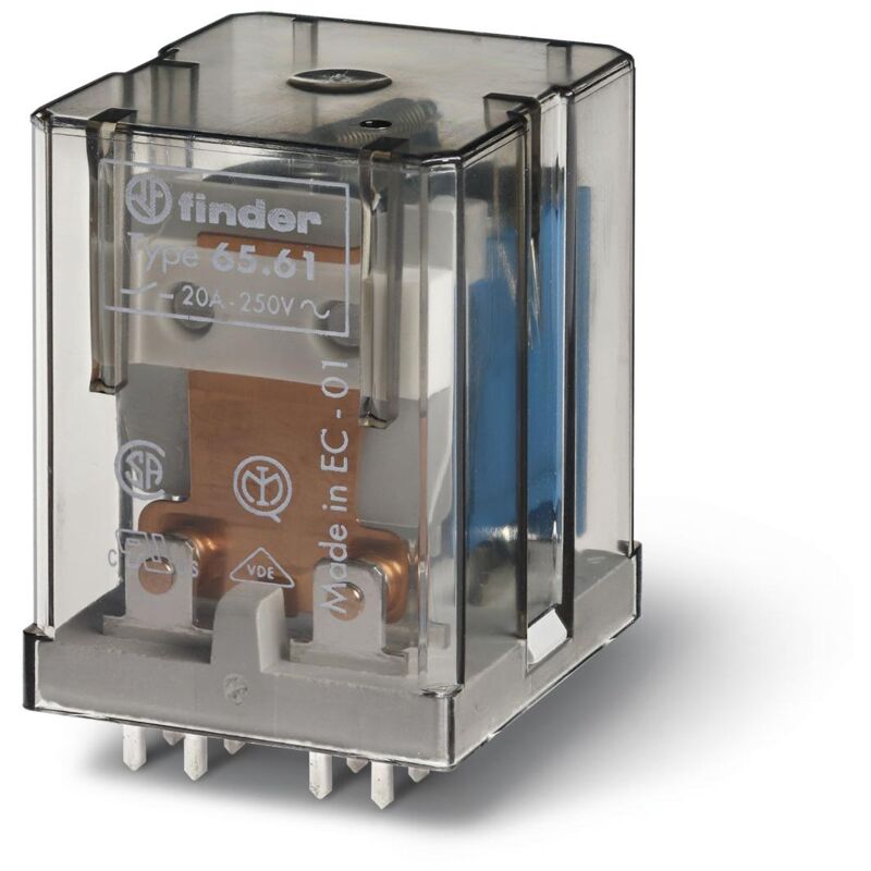 

RELE FINDER 24VDC 1Cto Abierto En Reposo 20A/250Vac 65619012.0300