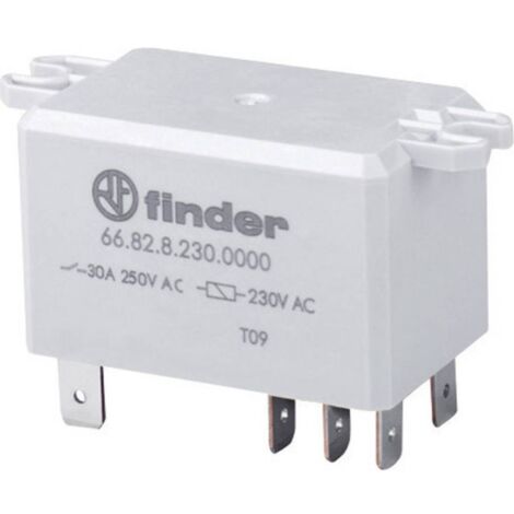 FINDER 66.82 RELE 230VAC 2Ctos 30Amp