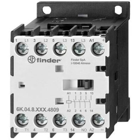 Finder 6K.04.8.230.4712 Relais industriel 3 NO (T), 1 NF (R) 5.5 kW 230 V/AC 12 A 1 pc(s) A909833