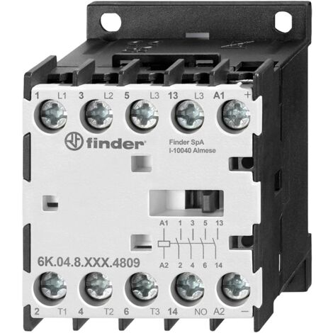 Finder 6K.04.9.024.4309 Relais industriel 4 NO (T) 4 kW 24 V/DC 9 A 1 pc(s) A909883