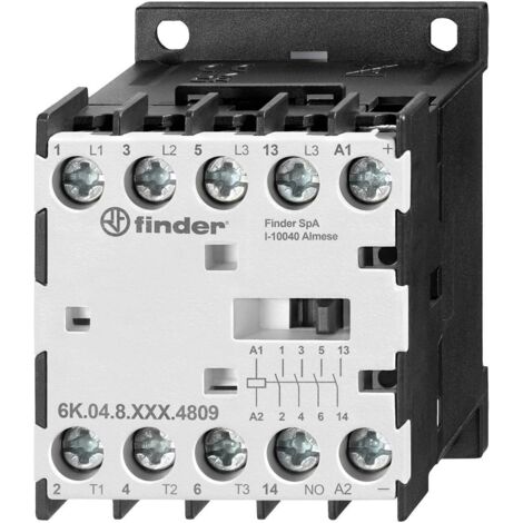 Finder 6K.04.9.024.4709 Relais industriel 3 NO (T), 1 NF (R) 4 kW 24 V/DC 9 A 1 pc(s) A909863