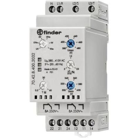 Finder 70.42.8.400.2032 Relè di monitoraggio 380-415 V AC