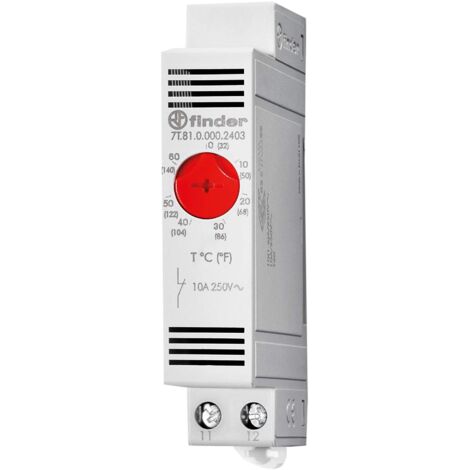 Finder 7T8100002403PAS - Termostato regolabile per armadio 1 NC 10 A