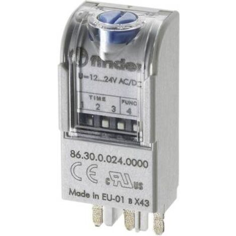 Finder 86.30.0.024.0000T 86.30.0.024.0000T Relais temporisé multifonction 1 pc(s) Plage temporelle: 0.05 - 360000 s