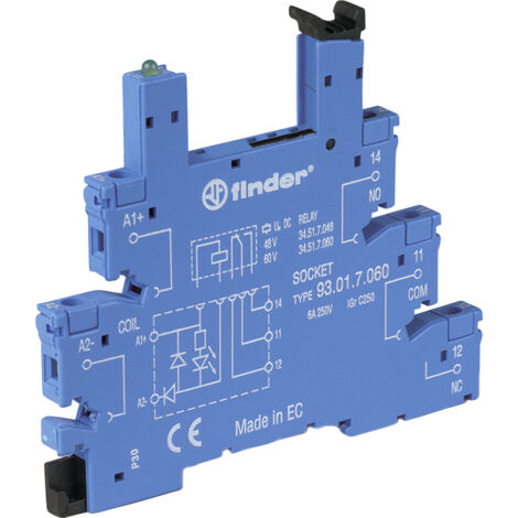 Finder 93.01.7.024.0 Relaissockel    (L x B x H) 75.6 x 6.2 x 87.9 mm  1 St.