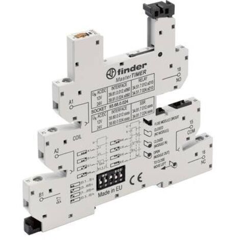 Finder 93.68.0.024 Zoccolo per relè con leva di bloccaggio, con LED, con circuito di soppressione EMC Adatto per serie
