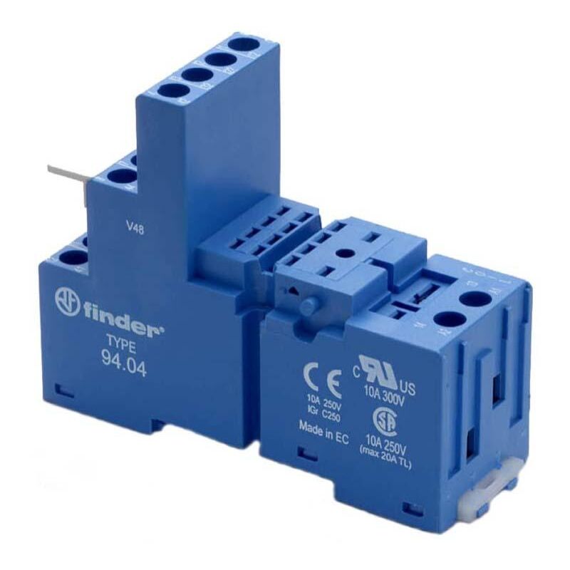 

ZOCALO RELE FINDER Para CARRIL DIN Y Panel Para Serie 55.32 Y 55.34 9404SMA