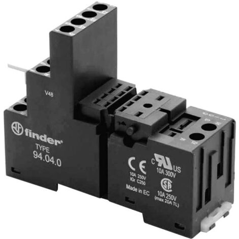 Zoccolo A Vite Finder 9474SMA Per Rel&egrave; Serie 55-85 - 4 Scambi