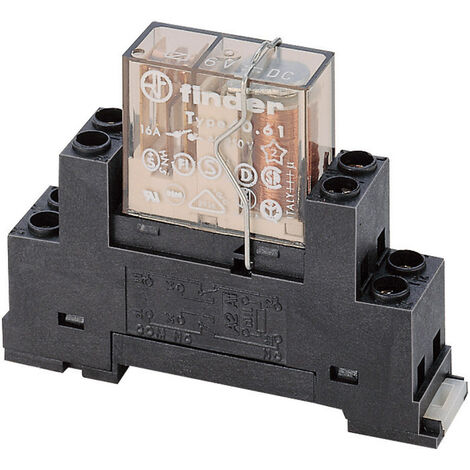 Finder 95.65.M Relaissockel mit Haltebügel   (L x B x H) 15.6 x 63.1 x 33.3 mm  1 St.