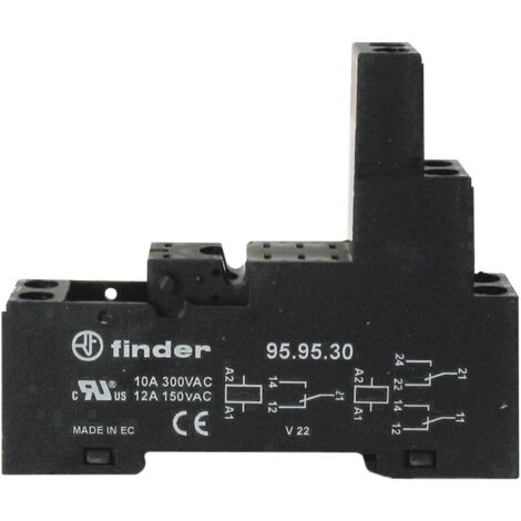 Finder 95.83.30 Support relais Adapté pour série (relais): Finder série 40 Finder 40.31 (L x l x H) 75 x 15.5 x 42.7 mm 1 pc(s) S75003