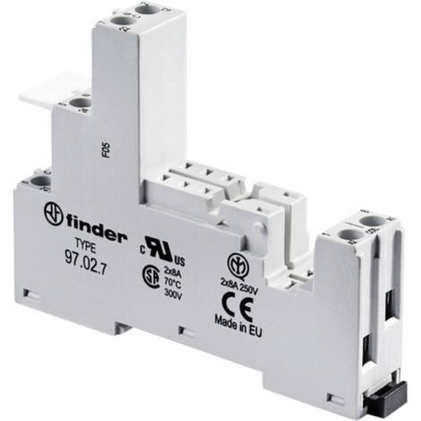 Finder 97.02.7 Zoccolo per relè (L x L x A) 64.9 x 15.8 x 82.9 mm 1 pz.