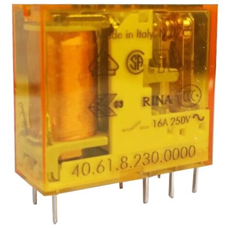Finder – Contacteur à clé 1C 16A 230VAC – Configuration SPDT – Matériau AgCdO – Température de fonctionnement -40...85°C