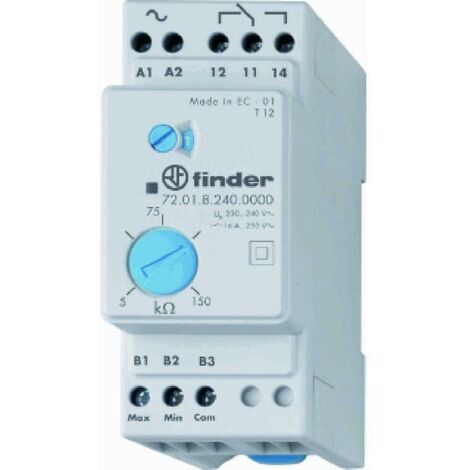 Finder controllo livello liquidi 5...150kohm 1c 720182400000pqa