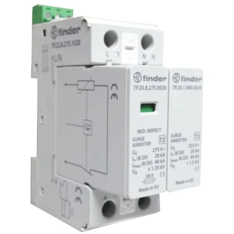 Finder descargador de sobretensiones SPD 2P 20kA 7P.22.8.275.1020